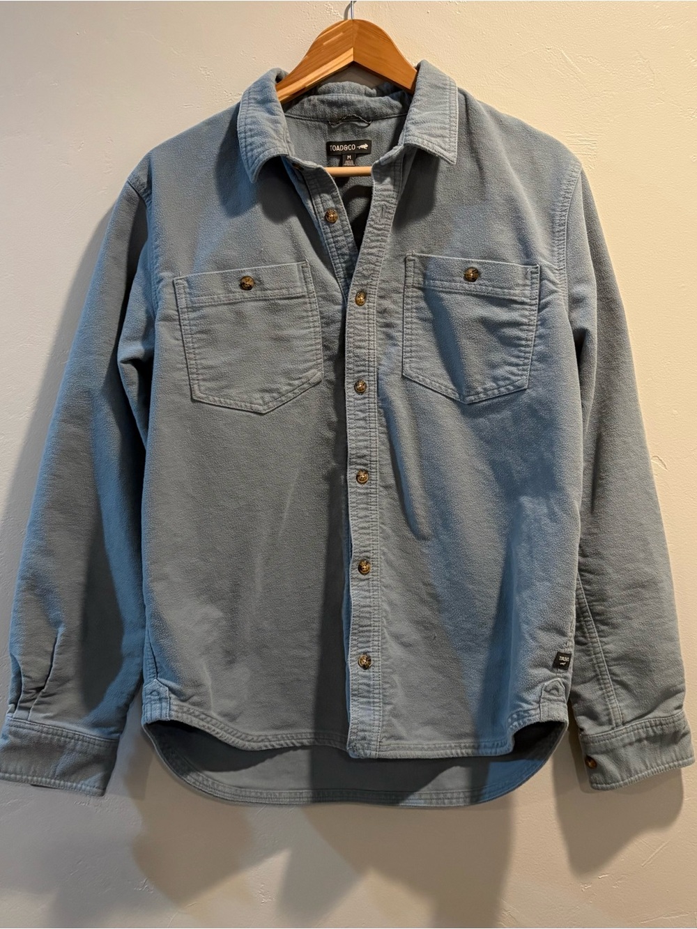 Toad & Co Men's Dusty Blue Button-Front Shirt